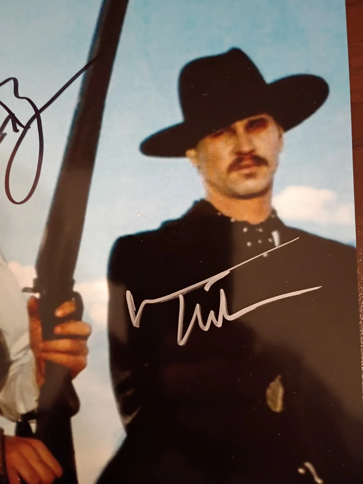 Kurt Russell / Val Kilmer — Kurt Russell / Val Kilmer Tombstone Signed 8x10 COA W/Matching Numbered Sticker, image 3
