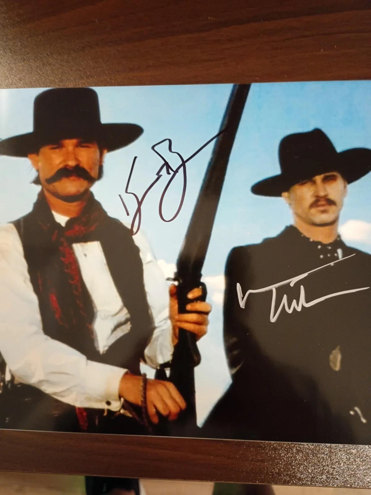 Kurt Russell / Val Kilmer — Kurt Russell / Val Kilmer Tombstone Signed 8x10 COA W/Matching Numbered Sticker, image 4