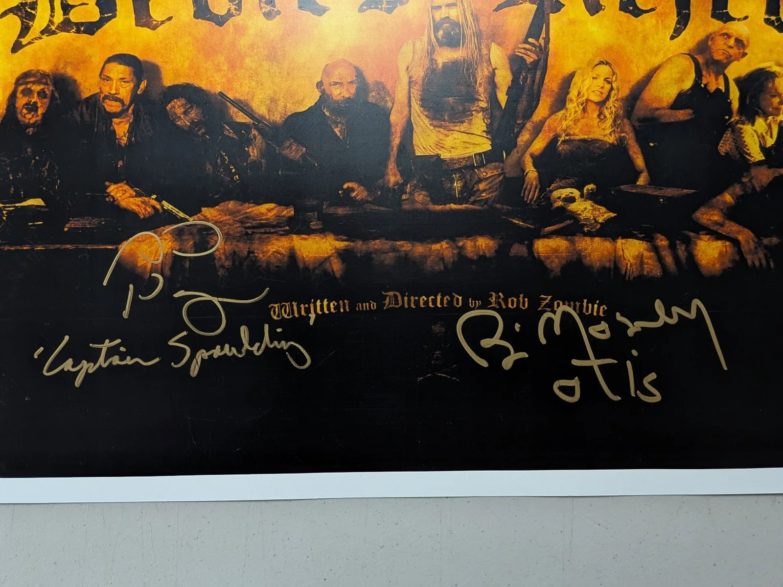 SID HAIG BILL MOSELEY 2x Signed 11x17 Poster Devil's Rejects Auto BAS COA Bk, image 2