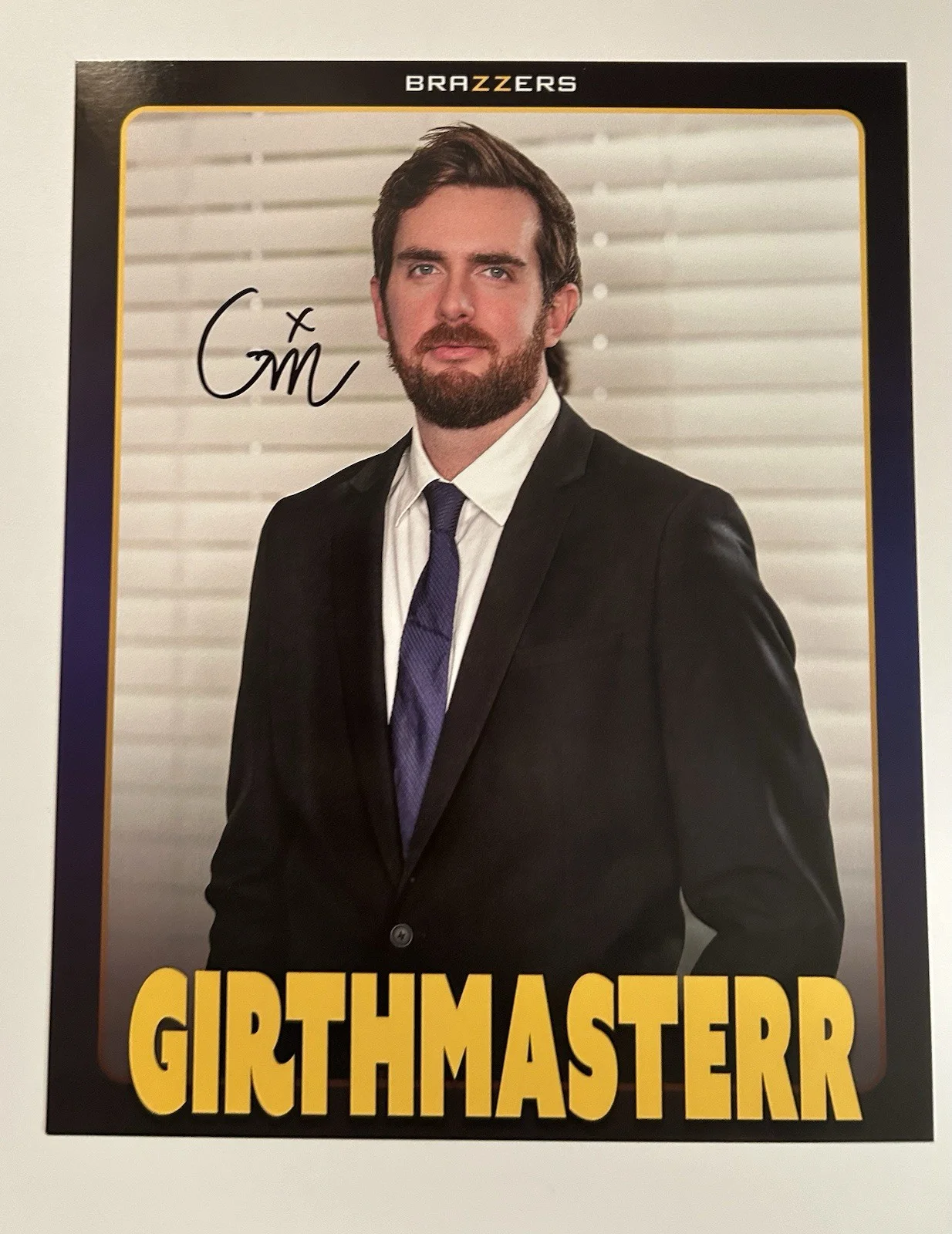 Girthmasterr — Adult Star Girthmasterr Signed 8x10 Photo (proof pic) Girthmaster AVN Brazzers, изображение 2
