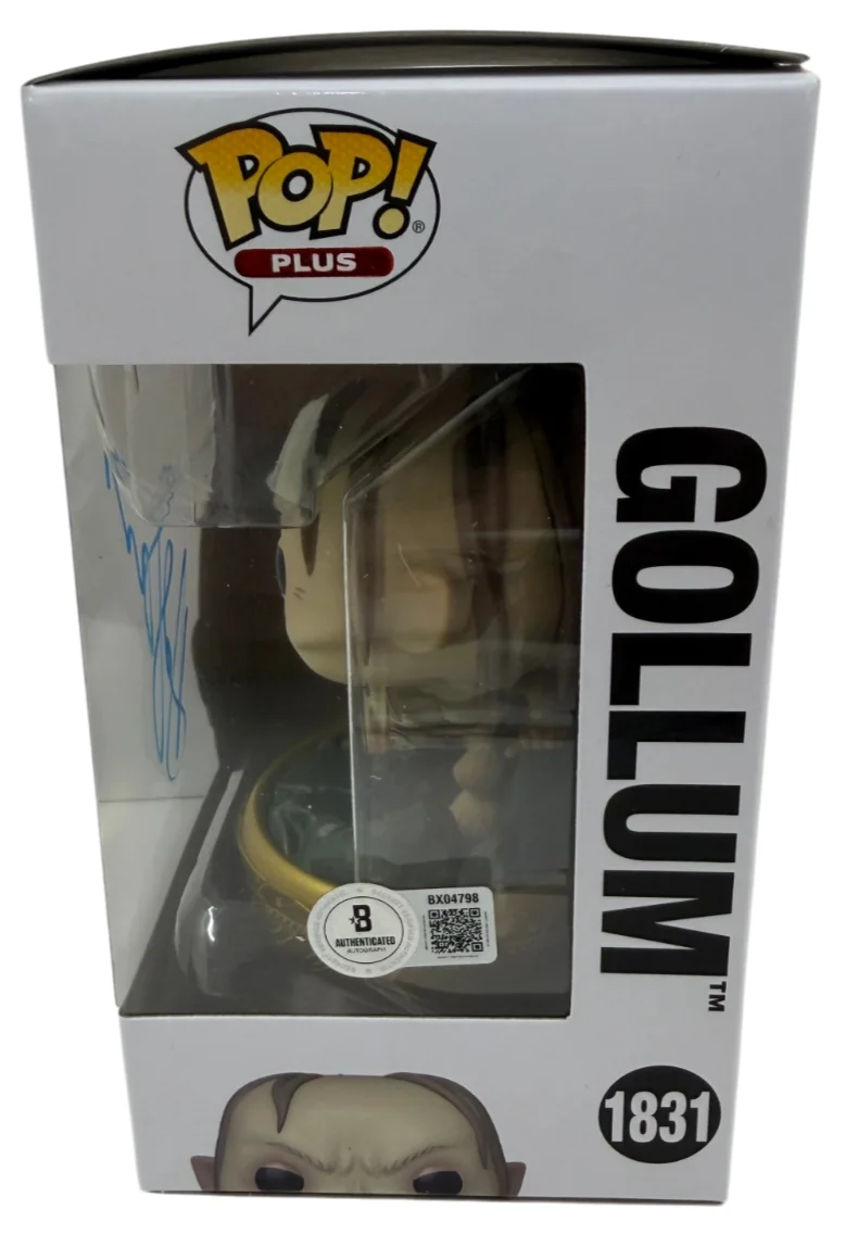 Andy Serkis — Andy Serkis Signed Funko Gollum Lord of the Rings Authentic Autograph Beckett, изображение 2
