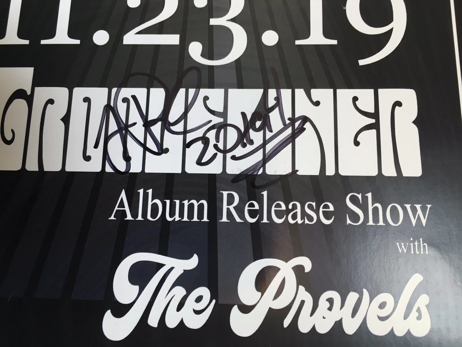 2019 THE GROOVELINER Album Release Show Poster Hand Signed St. Louis MO, image 4