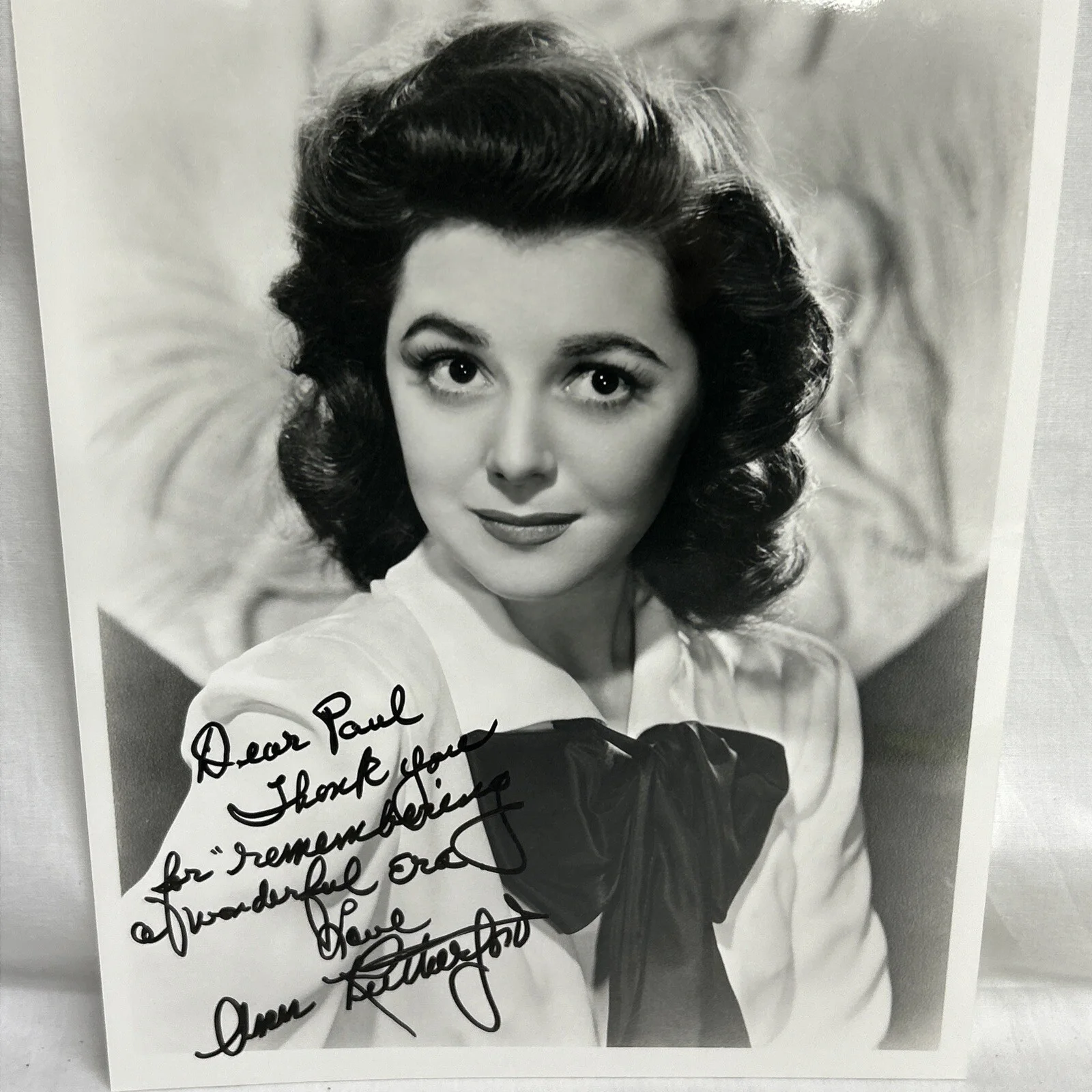 Ann Rutherford — Ann Rutherford Canadian-Born American Actress B/W Picture & Signature Index Card, изображение 5