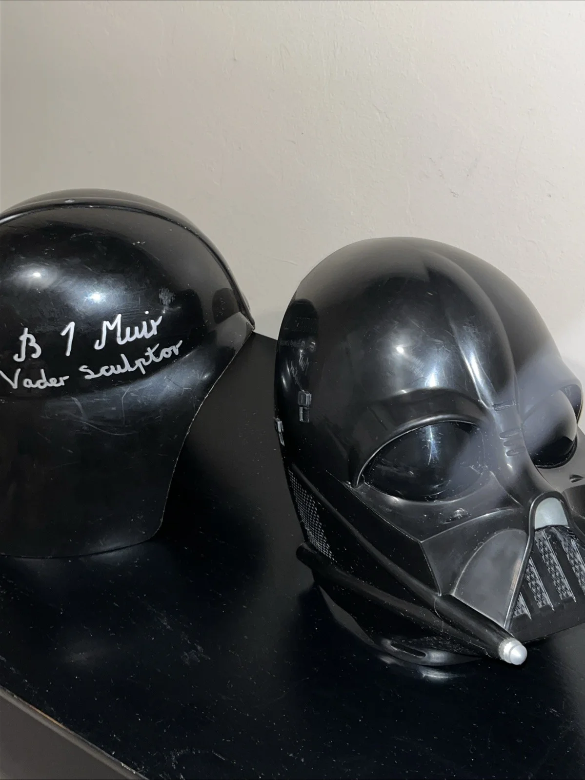 Brian Muir — Darth Vader Autographed Helmet Signed By Brian Muir Sculptor, image 4
