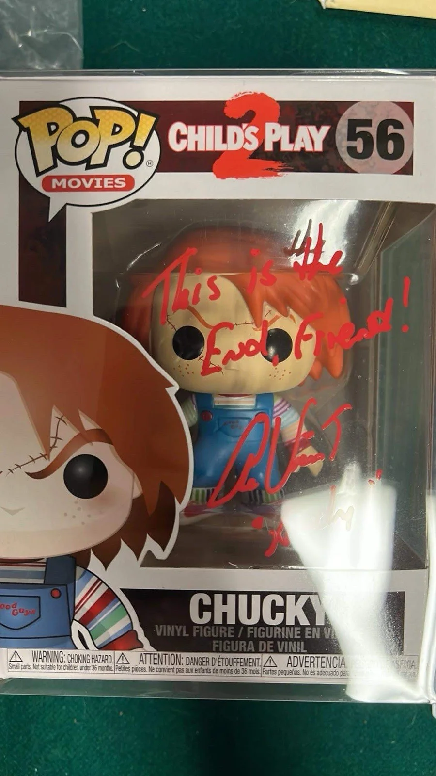 Alex Vincent and Christine Elise Signed Funko Not Certed, изображение 2