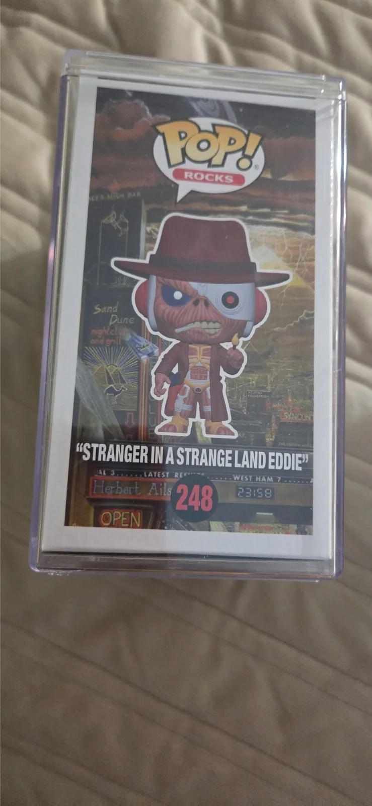 BRUCE DICKINSON SIGNED IRON MAIDEN SOMEWHERE IN TIME EDDIE FUNKO CHASE JSA COA, изображение 4