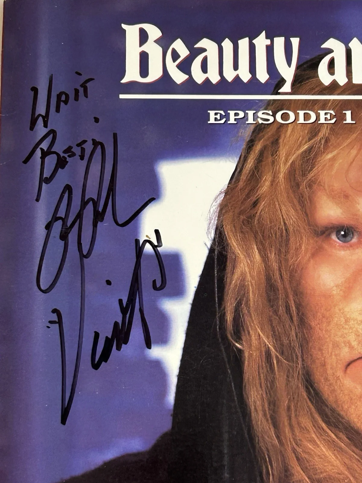Ron Perlman — Signed Ron Perlman Beauty and The Beast LaserDisc In Person Signature Autograph, изображение 2