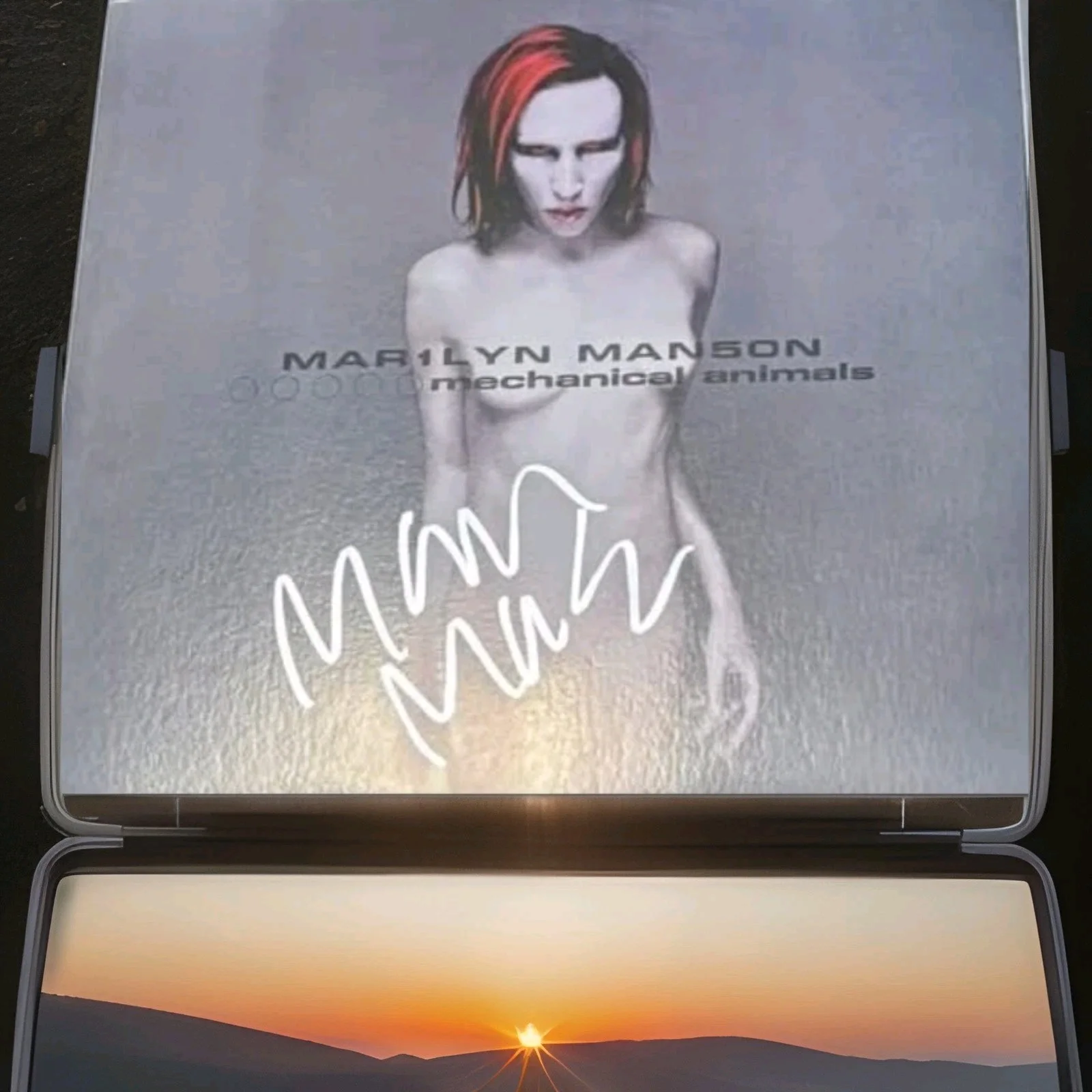 Marilyn Manson Signed Mechanical Animals Vinyl. Bought Off RACC Trusted Seller, image 2