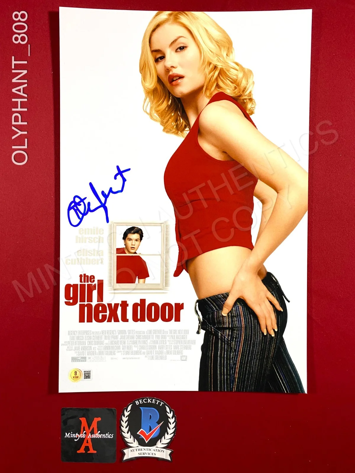 Timothy Olyphant — Timothy Olyphant autographed signed 11x17 photo The Girl Next Door Beckett COA