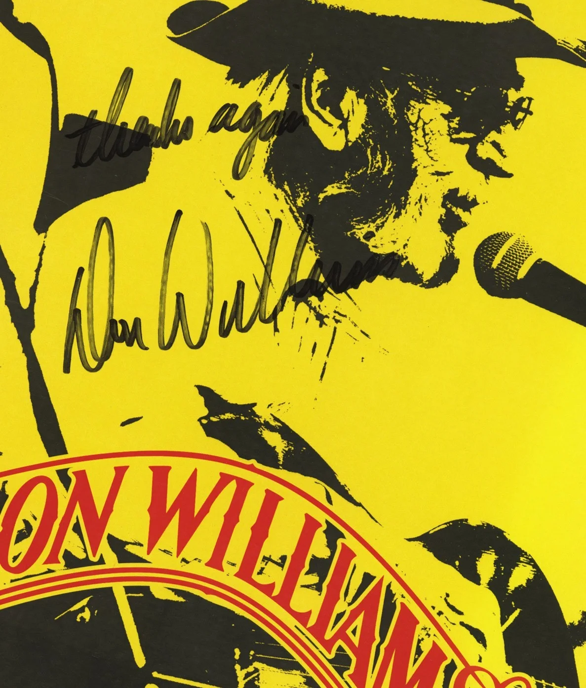 Don Williams autographed gig poster, image 2