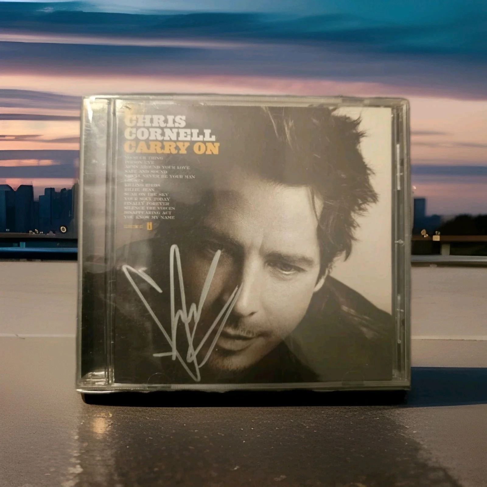 CHRIS CORNELL Signed Autographed Carry On CD Cover Soundgarden, image 2