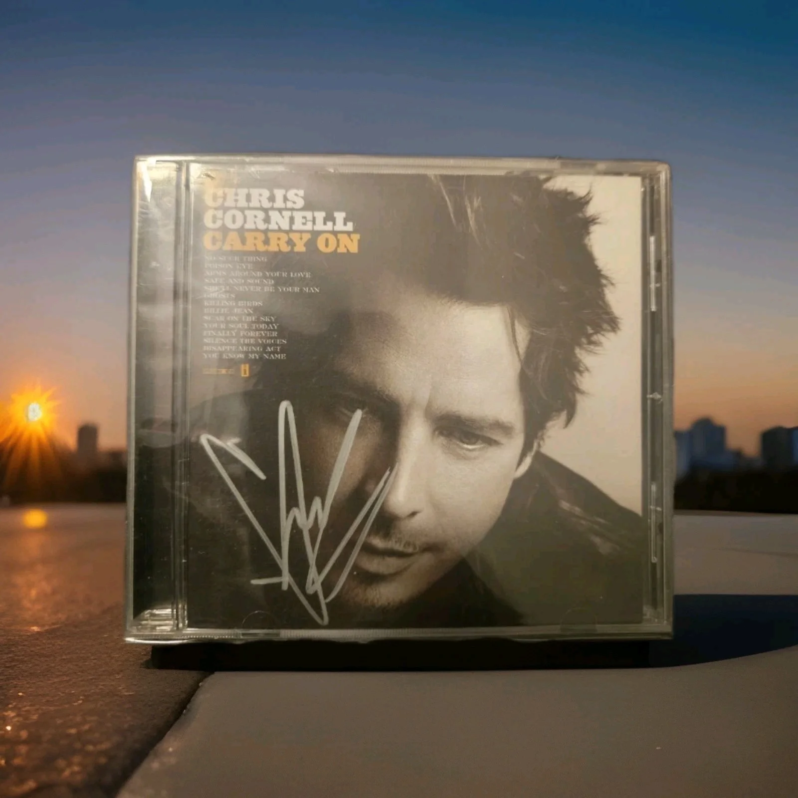 CHRIS CORNELL Signed Autographed Carry On CD Cover Soundgarden, image 3