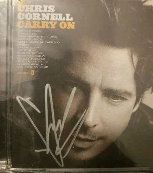 CHRIS CORNELL Signed Autographed Carry On CD Cover Soundgarden, image 5