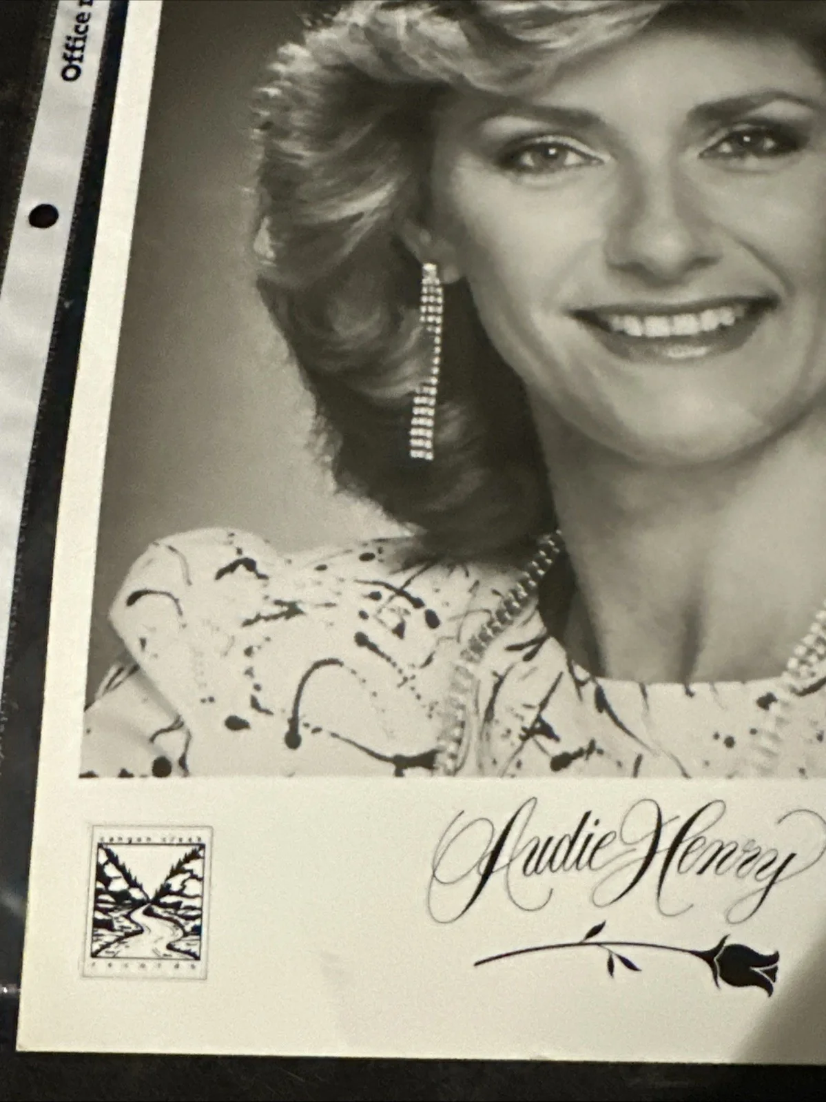 Autographed Publicity Photo of Singer AUDIE HENRY, изображение 3