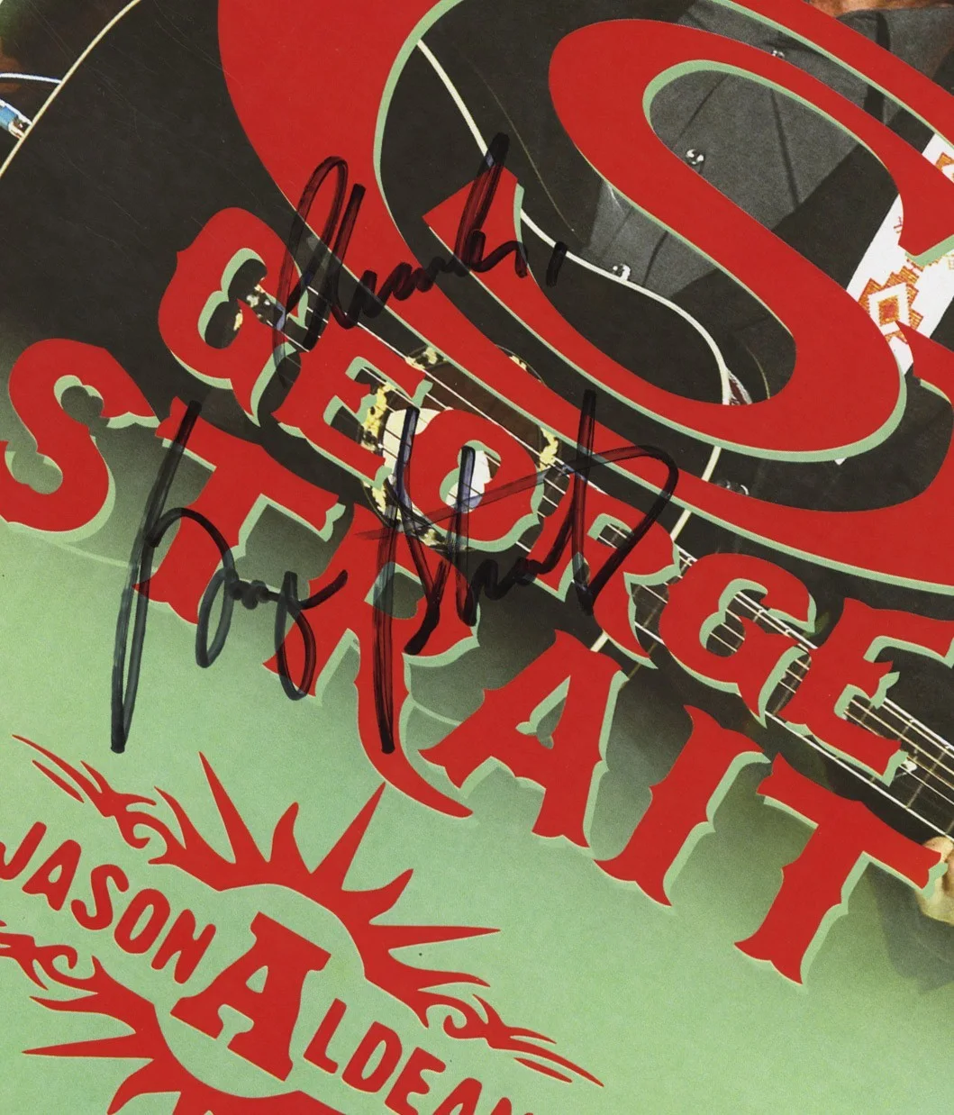 George Strait autographed gig poster, image 2