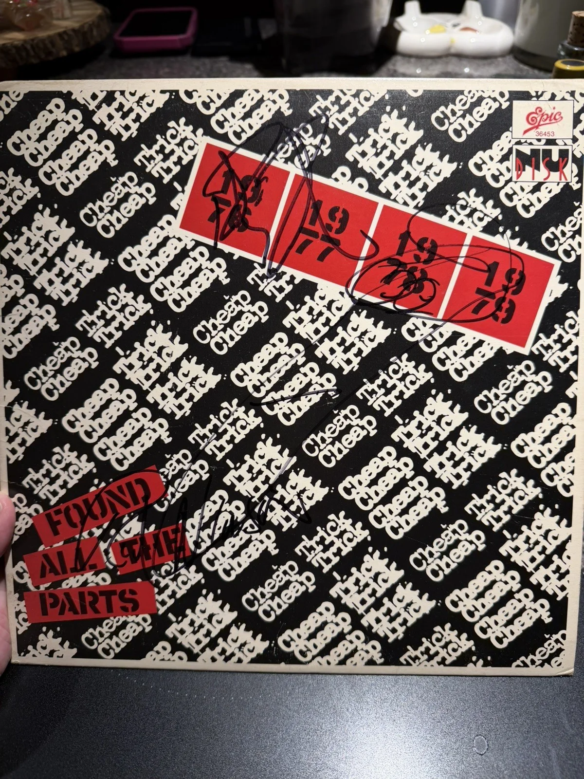 CHEAP TRICK Autograph Signed "Found all the Parts" Album Record 10' EP X 4 Becke, изображение 2