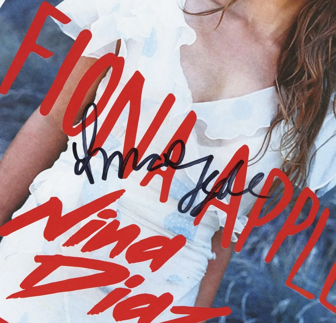 Fiona Apple autographed gig poster, image 2