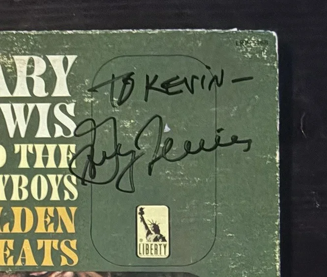 Gary Lewis & The Playboys Golden Greats LP signed by Gary Lewis Vinyl Autograph, image 2