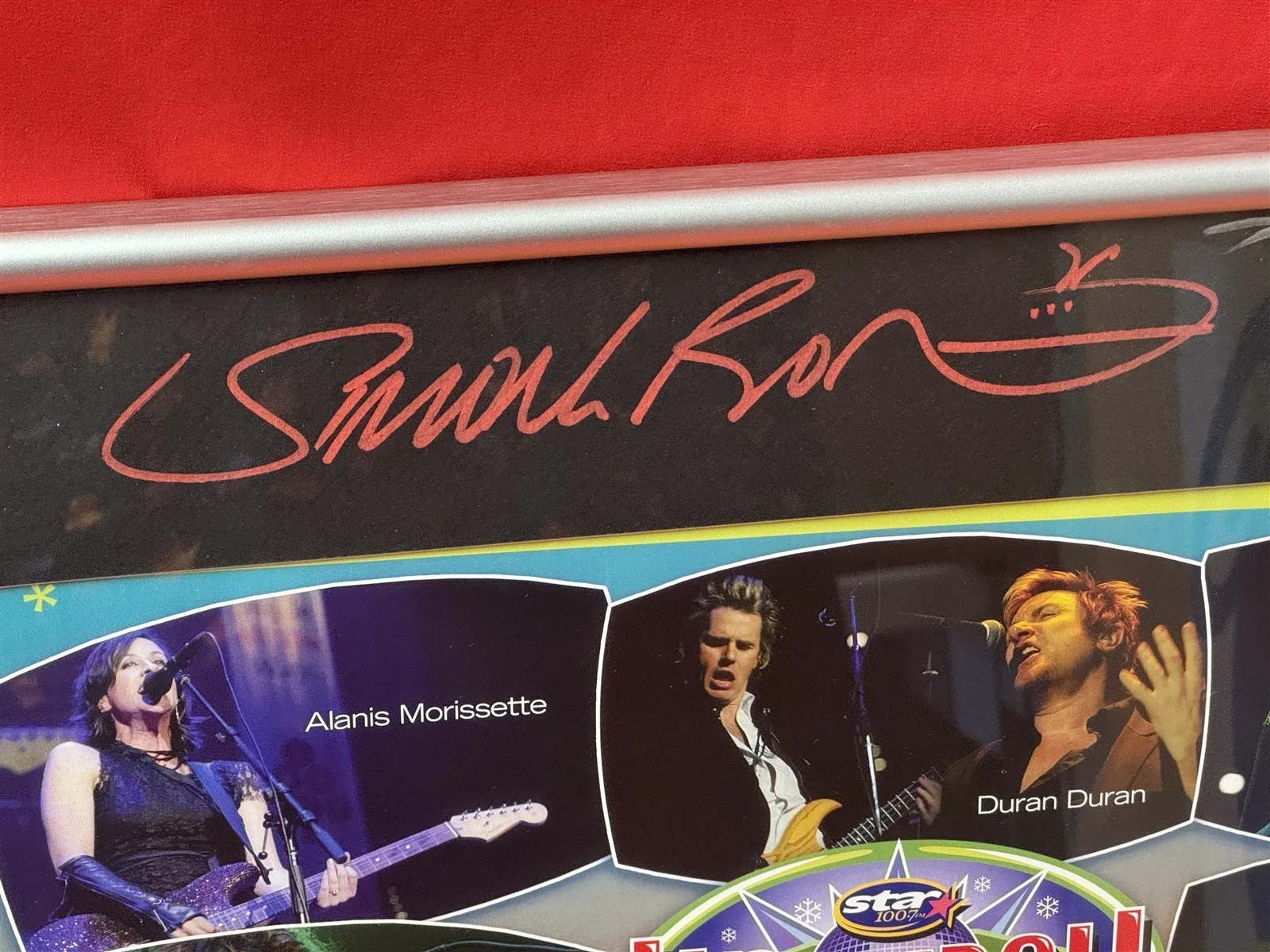 Vintage 2004 DURAN DURAN SIMON LeBON NICK RHODES etc Autographs Signed Framed, изображение 2