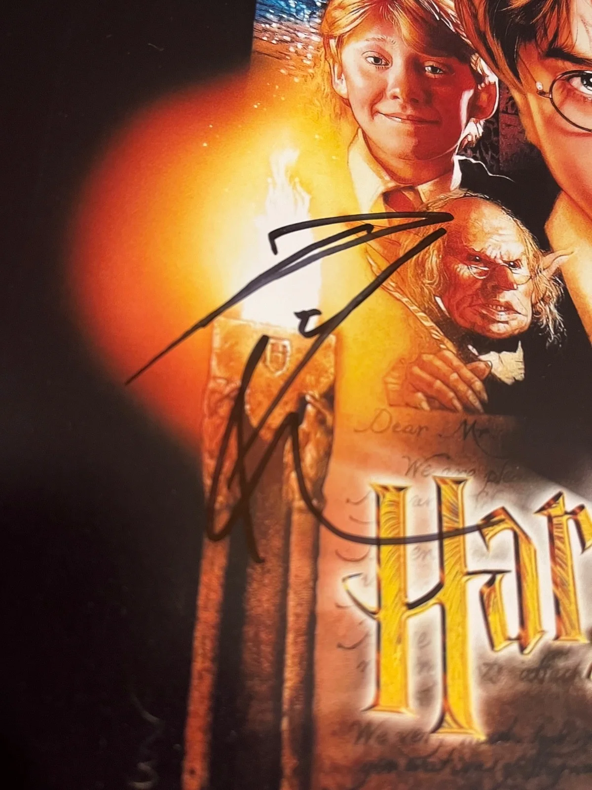Daniel Radcliffe — Daniel Radcliffe Signed Autographed Harry Potter 11x17 Poster Proof 1st Movie, image 2