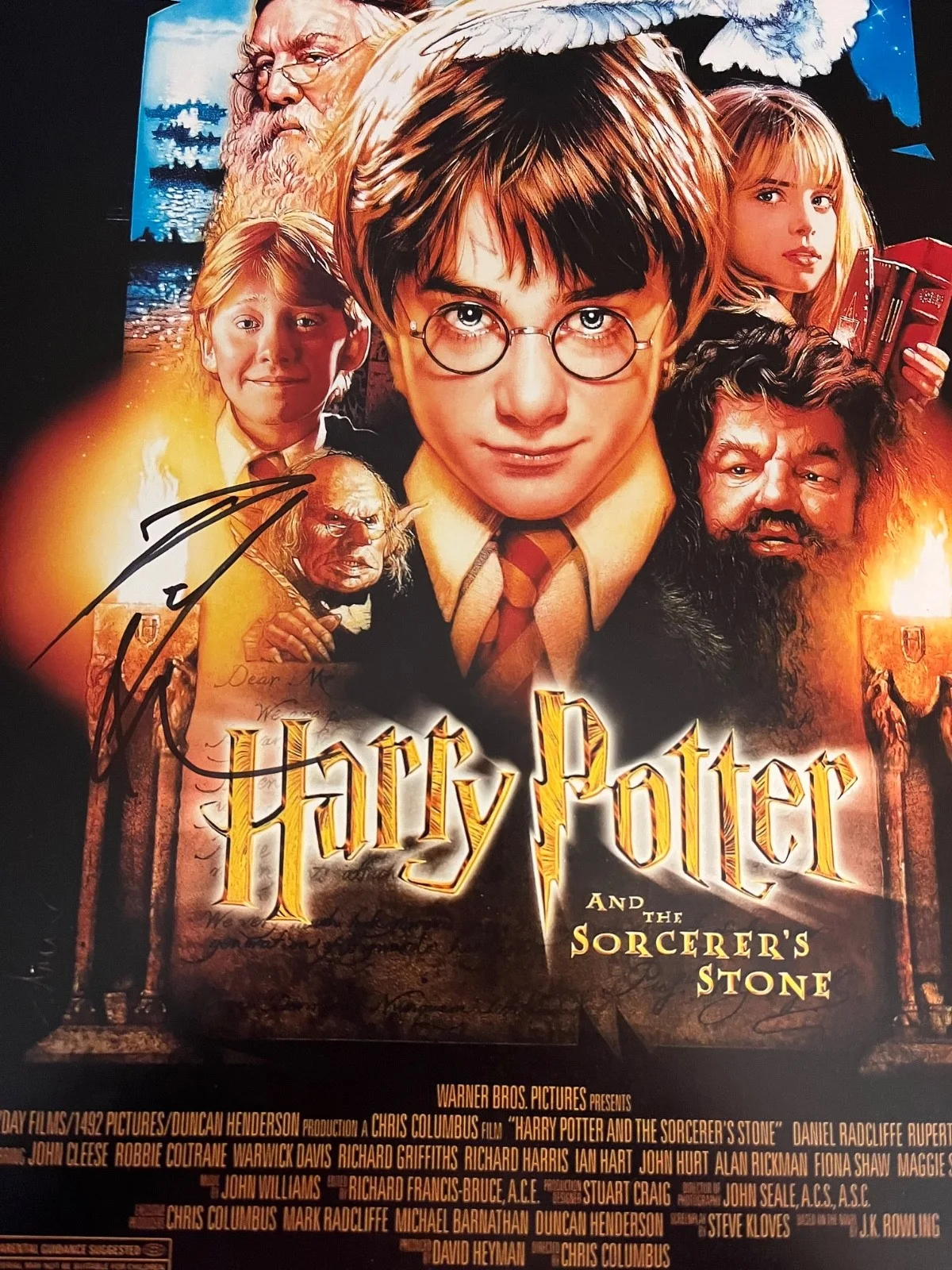 Daniel Radcliffe — Daniel Radcliffe Signed Autographed Harry Potter 11x17 Poster Proof 1st Movie, image 3