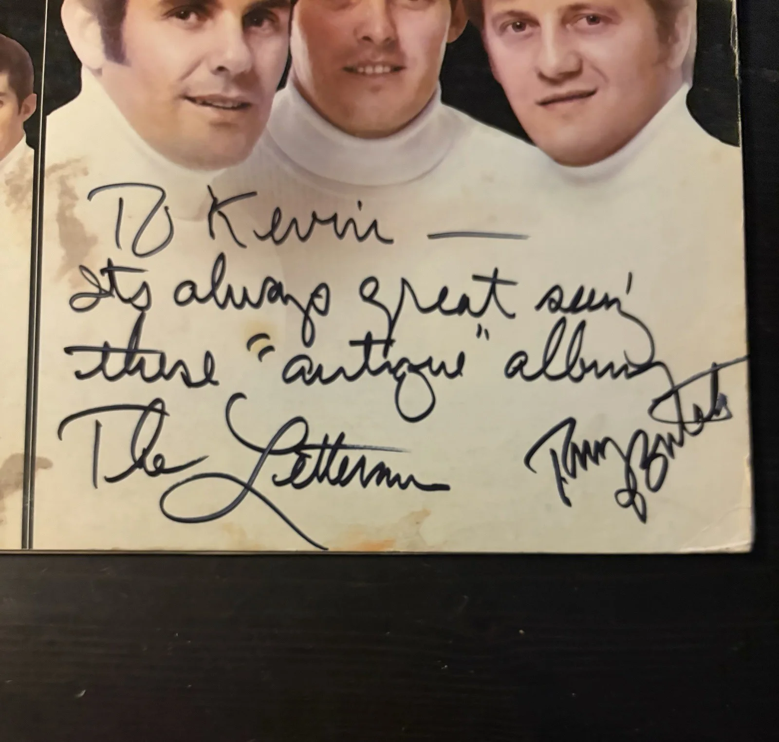 Tony Butala Signed The Best Of The Letterman Volume 2 LP Autographed, изображение 2