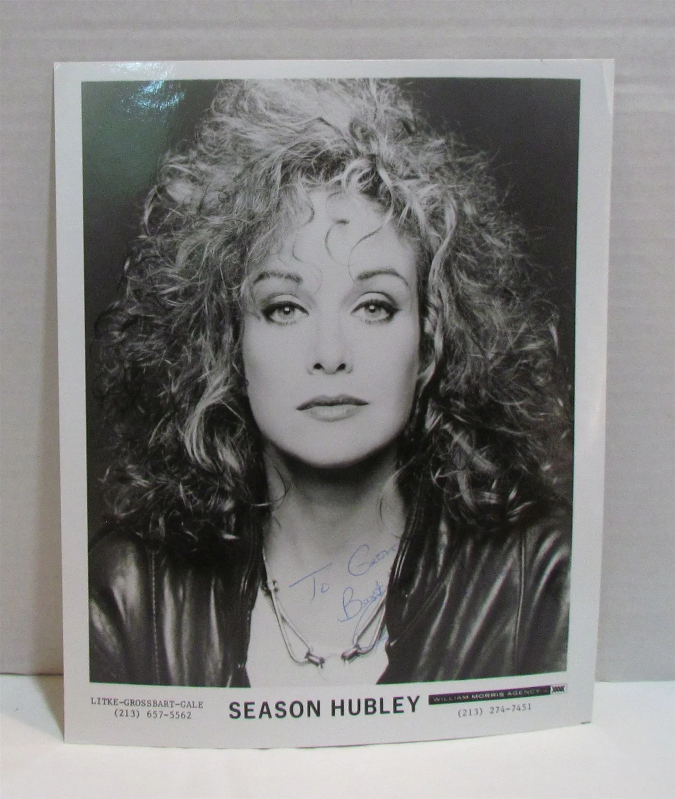 Season Hubley — Season Hubley Autographed Photo, Elvis, Escape from New York