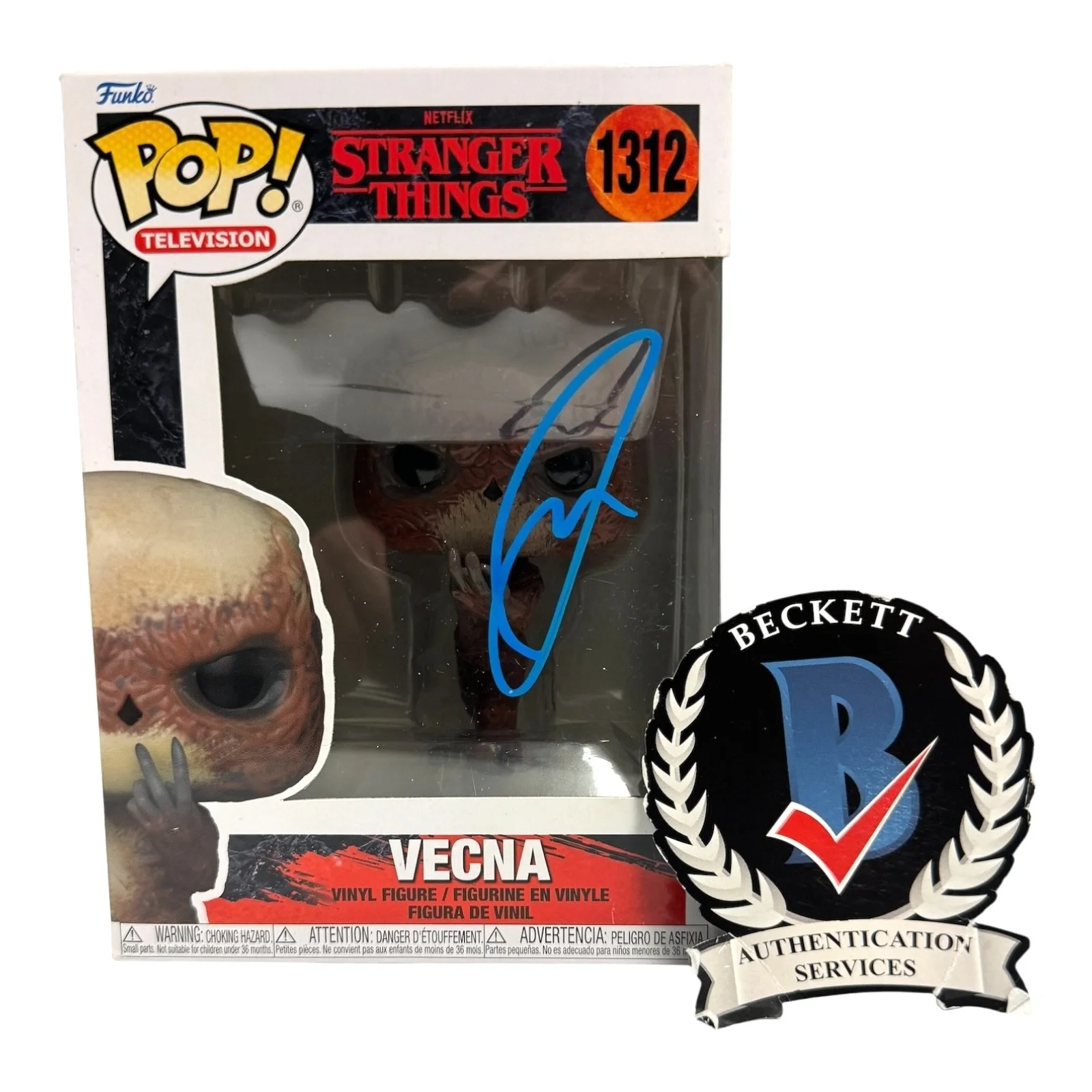 Jamie Campbell Bower — Jamie Campbell Bower Signed Autograph Stranger Things Funko Pop 779 BAS Beckett