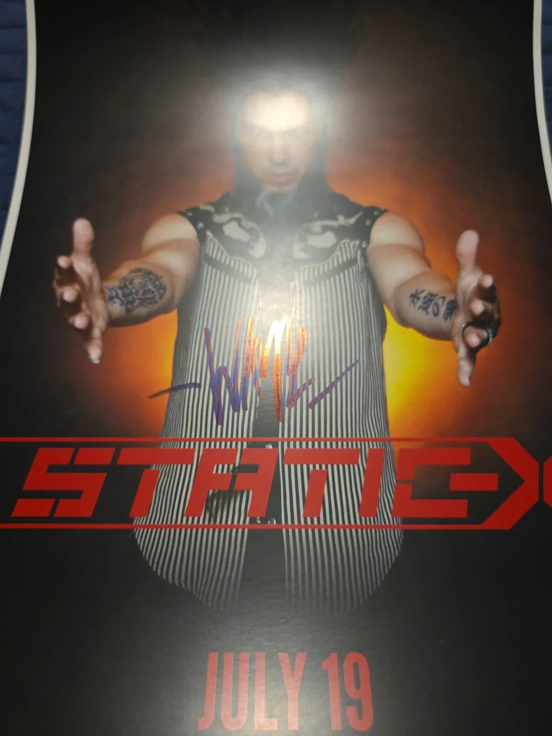 Wayne Static Signed 11x17 Concert Poster Static X Scout Bar Houston, image 2
