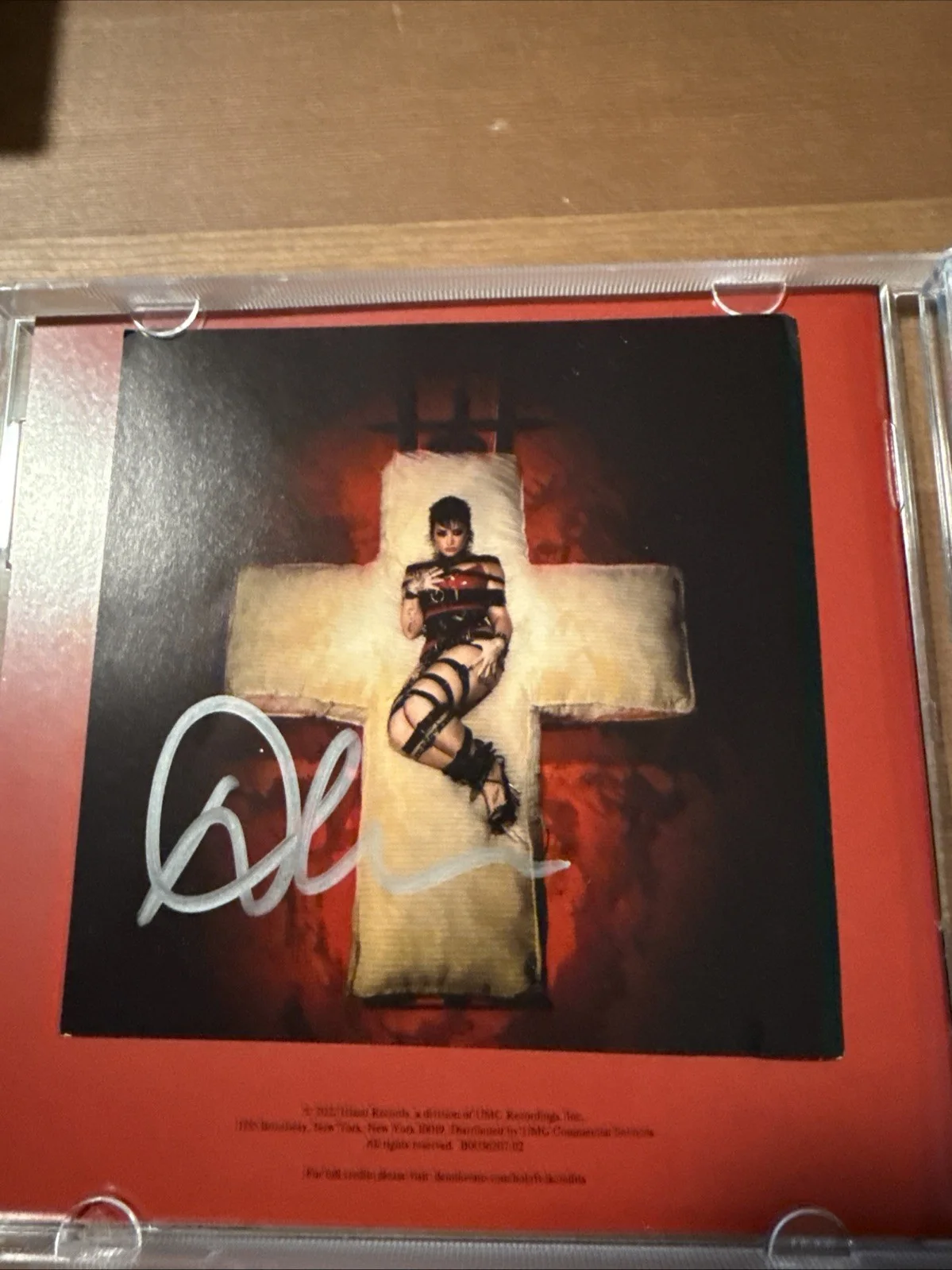 New & Sealed DEMI LOVATO Album HOLY FVCK CD Signed with AUTOGRAPHED Insert, изображение 2