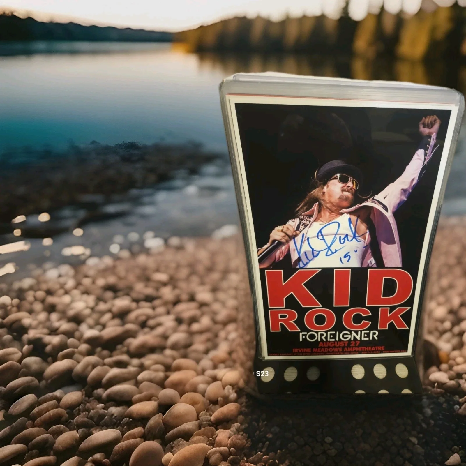 Kid Rock Signed 11x17 2015 First Kiss Tour Concert Poster! Foreigner, изображение 2