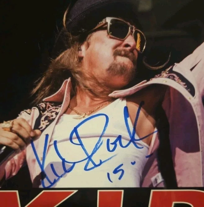Kid Rock Signed 11x17 2015 First Kiss Tour Concert Poster! Foreigner, изображение 5