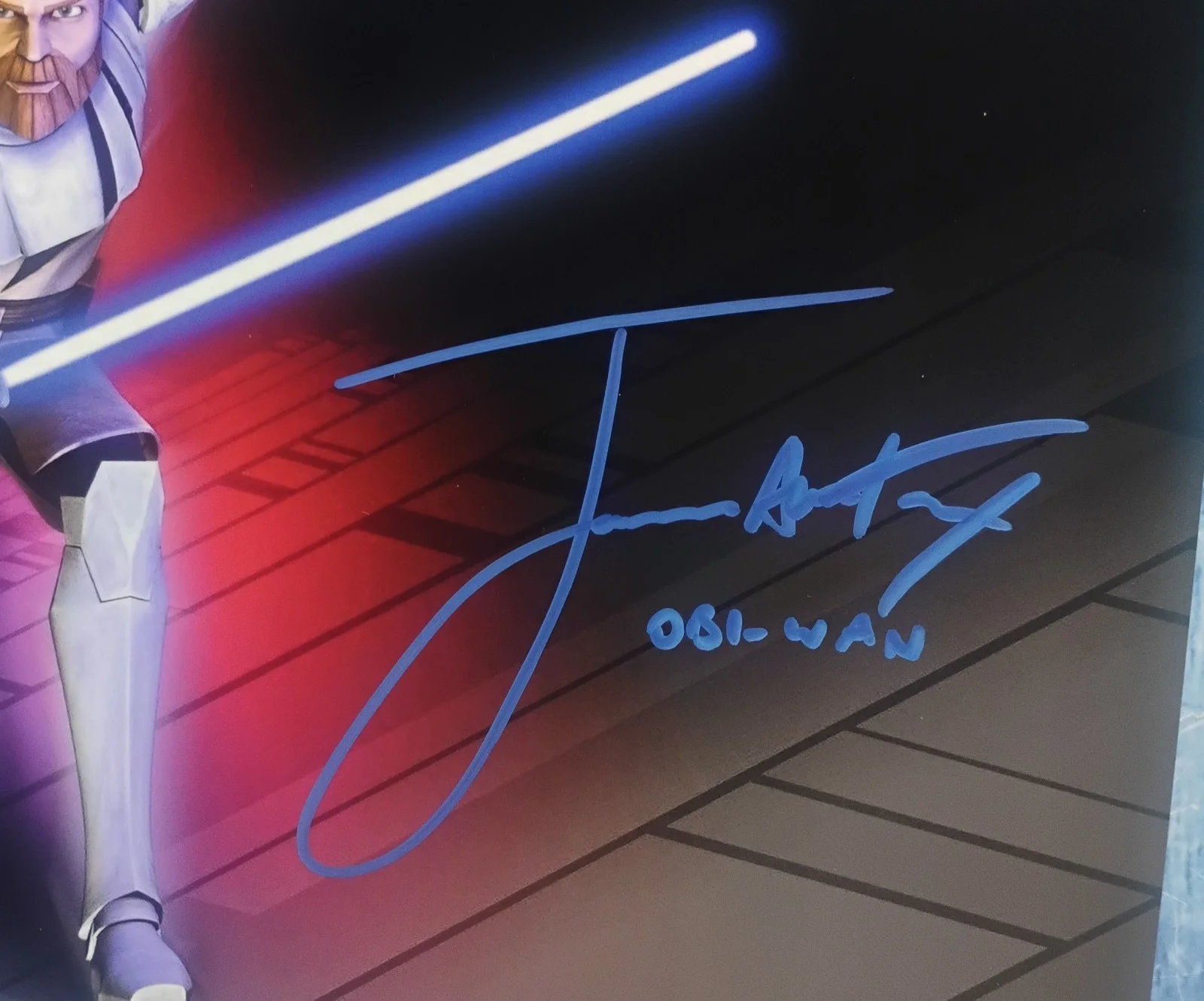 James Arnold Taylor Hand Signed 8x10 Photo COA Clone Wars Obi-wan NO US TARIFF, image 3