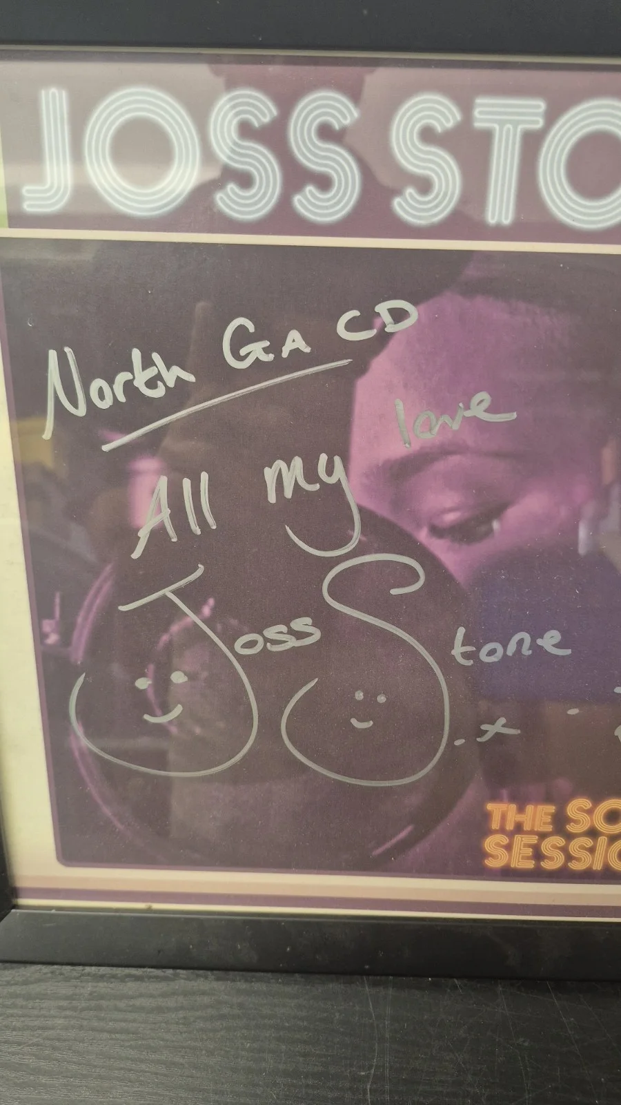 2003 JOSS STONE SIGNED INSCRIPTED SOUL SESSIONS ALBUM COVER, image 3