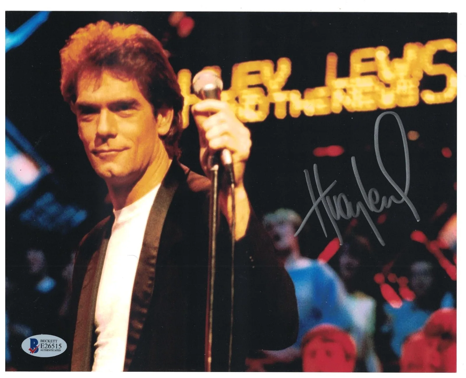 Huey Lewis — Huey Lewis Signed Autographed 8 x 10 Photo Singer Actor Beckett COA