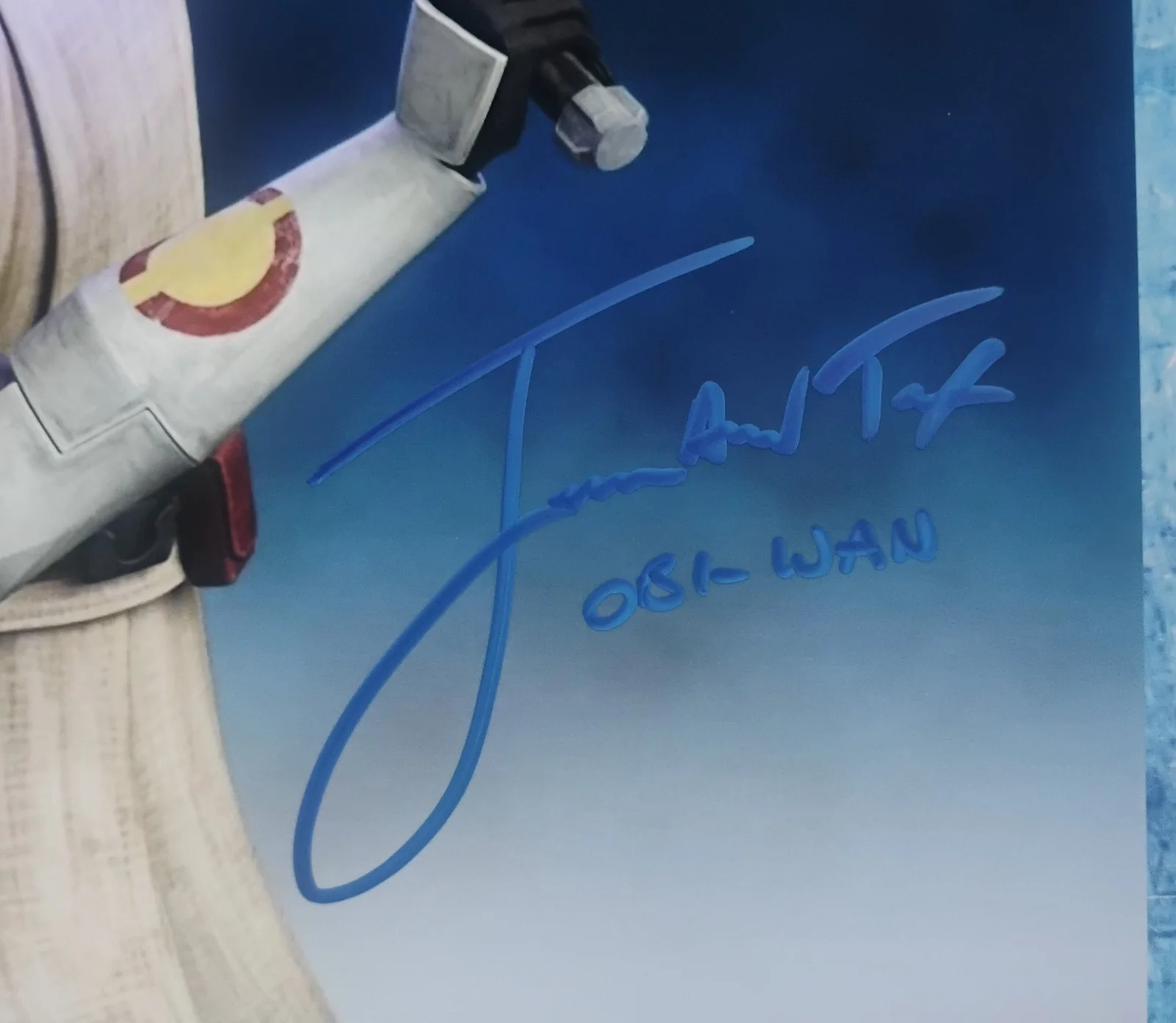 James Arnold Taylor Hand Signed 8x10 Photo COA Clone Wars Obi-wan NO US TARIFF, image 3
