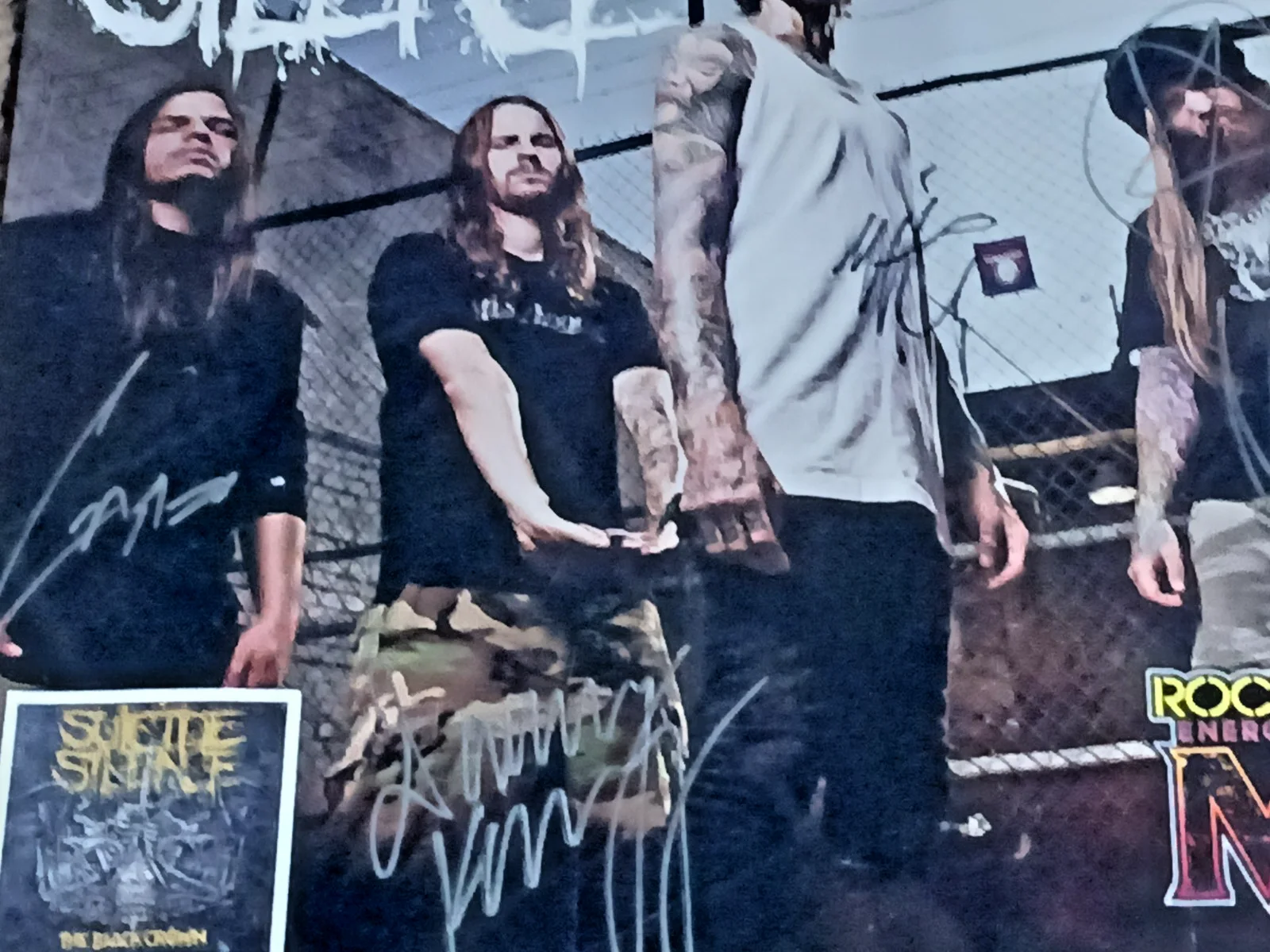 SUICIDE SILENCE: "Mayhem Festival" Band Autographed 18x24 Pre-Owned Poster #2, image 3