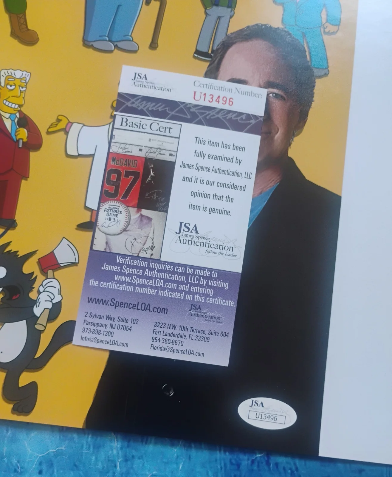 Harry Shearer Hand Signed 11x14 Photo JSA COA Simpsons NO US TARIFFS, изображение 4
