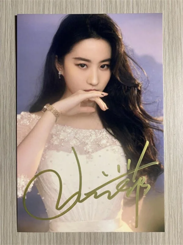 6" 刘亦菲/Crystal Liu Hand Signed Autographed Photo Autographs Collection Original, изображение 3