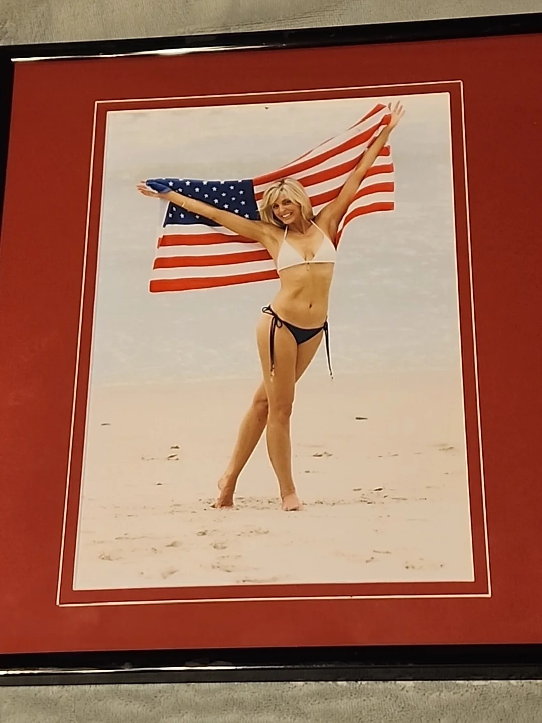 MARLA MAPLES TRUMP — Marla Maples (Ex Trump Wife) Signed Letter & Framed Photo Display, image 2