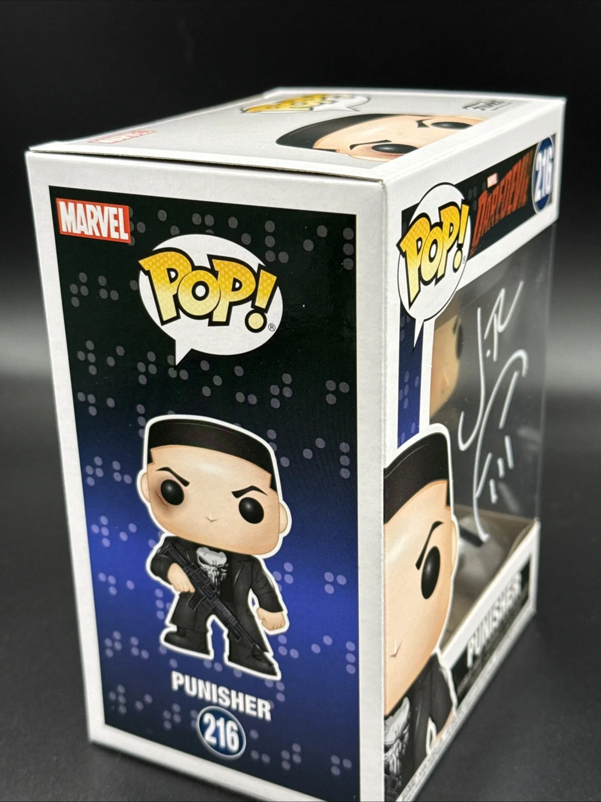 JON BERNTHAL — JON BERNTHAL SIGNED THE PUNISHER FUNKO 216 W/ SKETCH AUTOGRAPH DAREDEVIL BAS, image 3