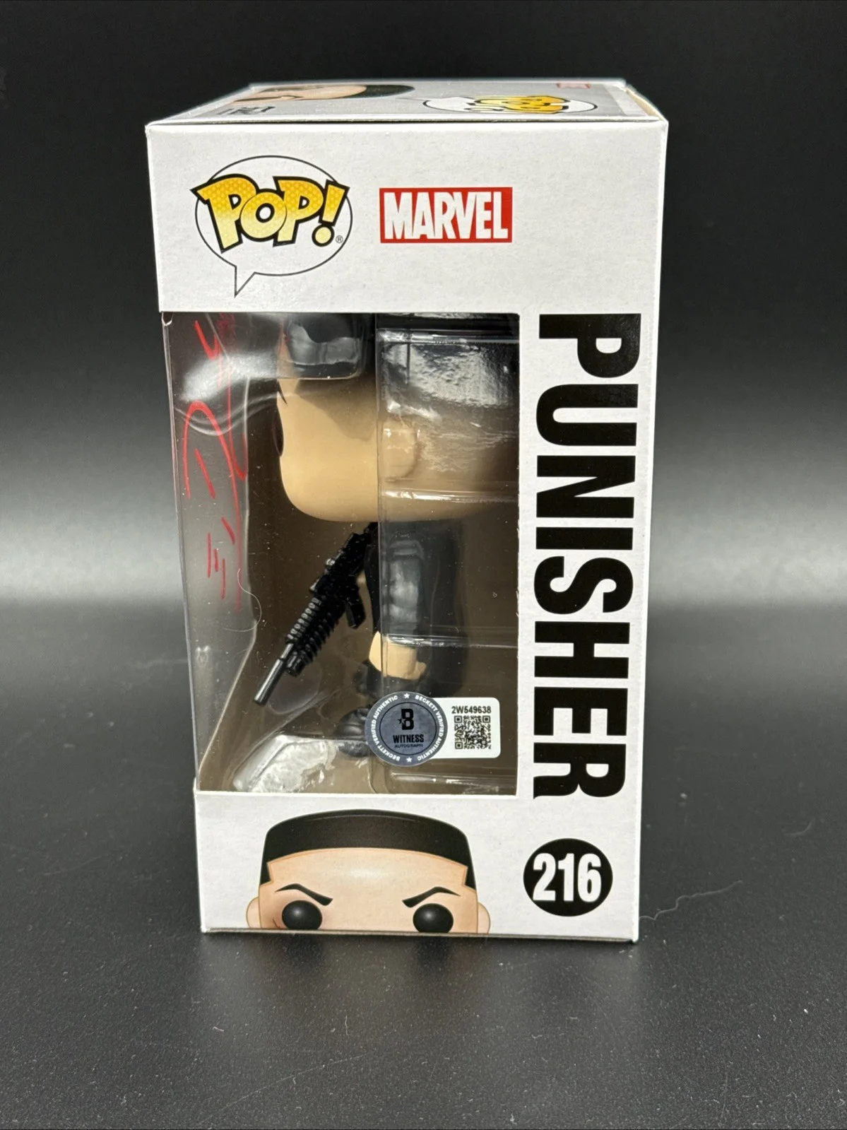 JON BERNTHAL — JON BERNTHAL SIGNED THE PUNISHER FUNKO 216 W/ SKETCH AUTOGRAPH DAREDEVIL BAS, image 2