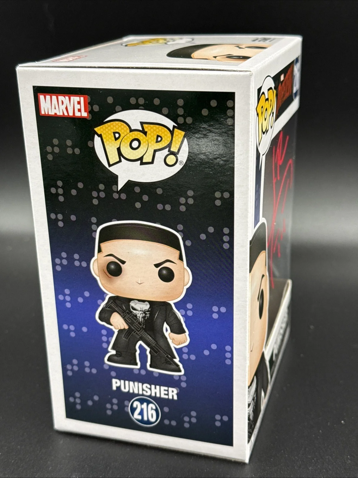 JON BERNTHAL — JON BERNTHAL SIGNED THE PUNISHER FUNKO 216 W/ SKETCH AUTOGRAPH DAREDEVIL BAS, image 3