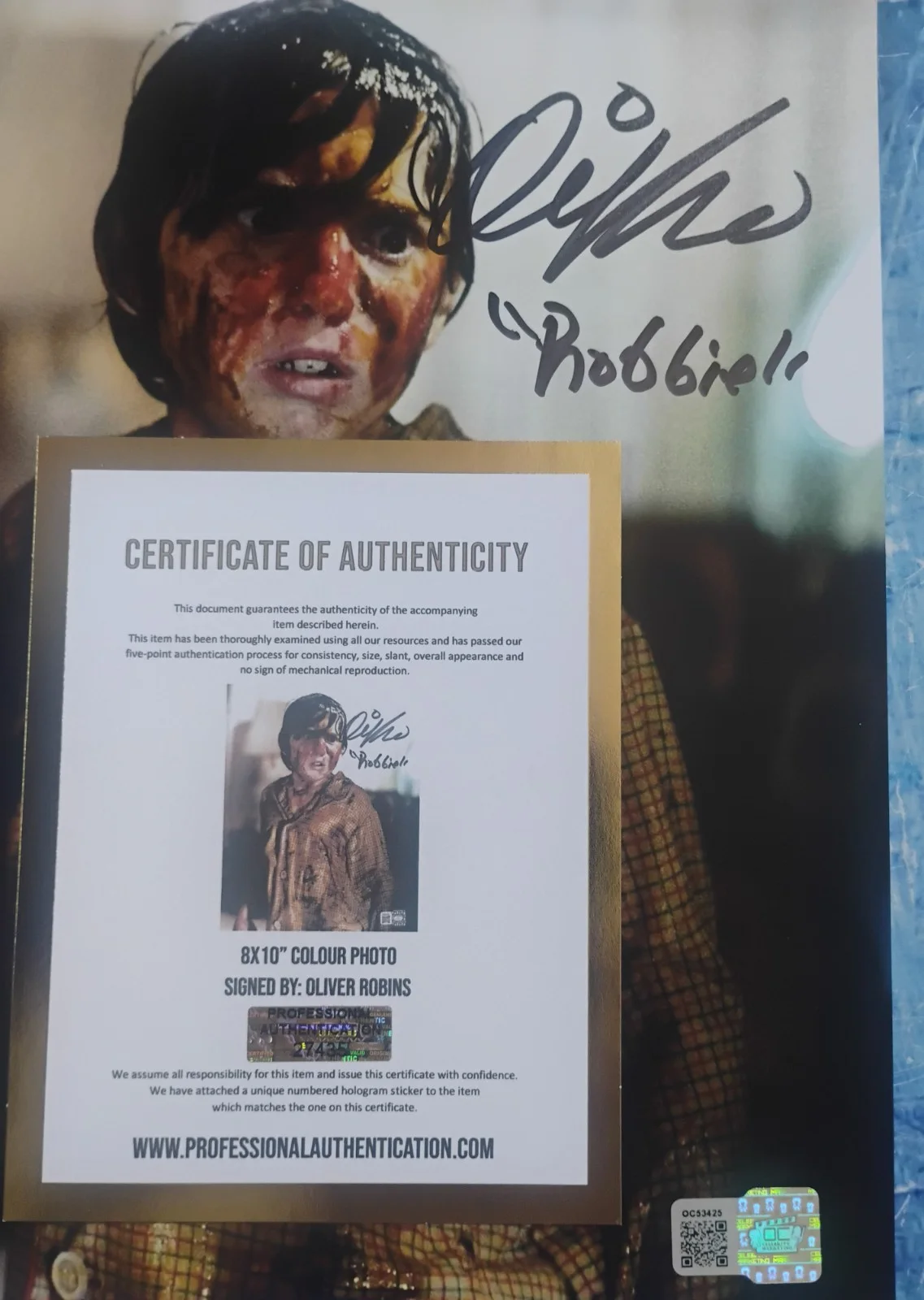 Oliver Robins Hand Signed Autograph 8x10 Photo COA Poltergeist NO US TARIFFS, изображение 5