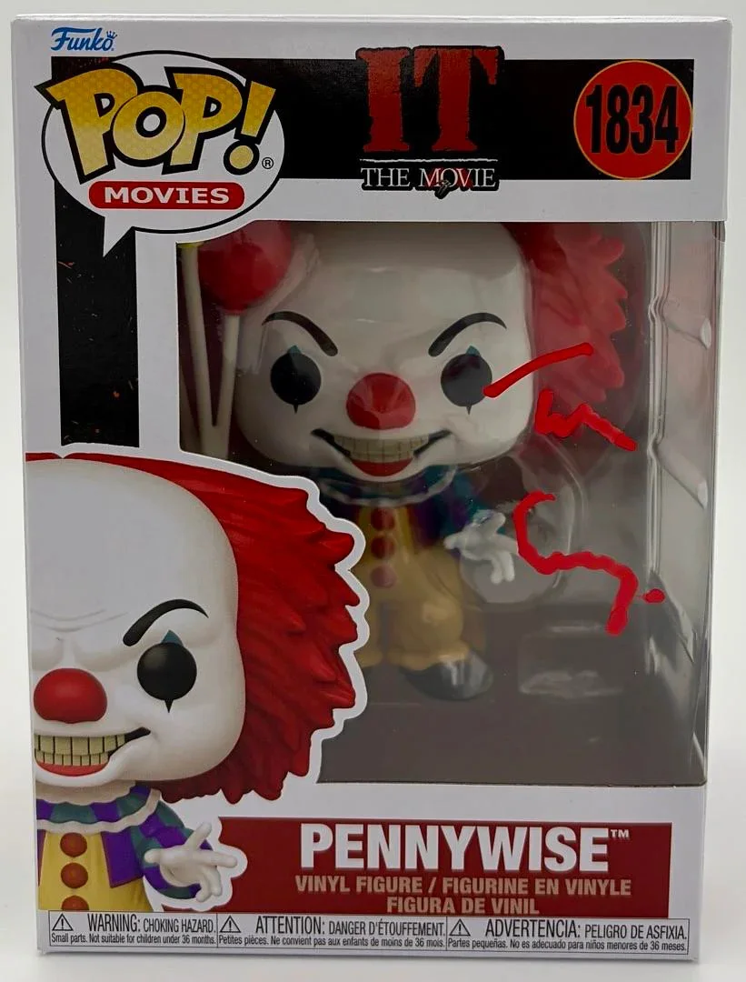 Tim Curry — Tim Curry Signed RARE Funko #1834 "Pennywise" (IT: The Movie)-OC Celebrity Mtkg