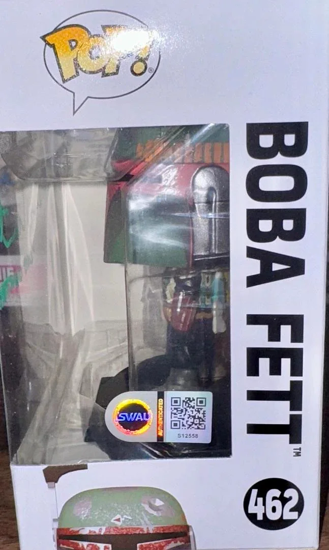 Timothy Olyphant — Timothy Olyphant Signed Funko #462 "Boba Fett / Cobb Vanth" (Star Wars) - SWAU, изображение 3