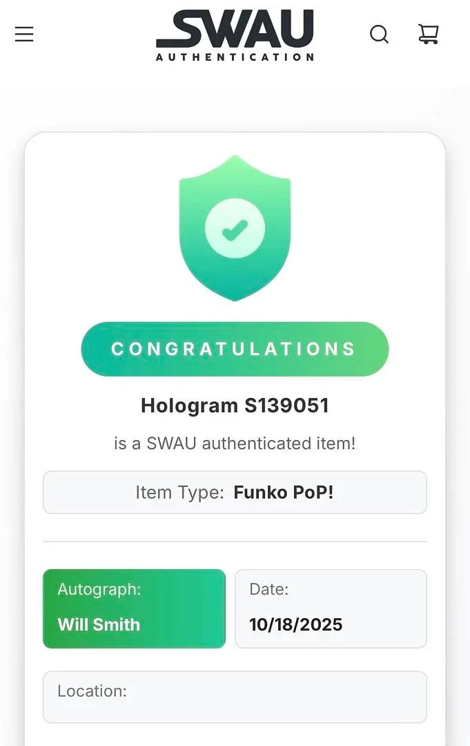 Will Smith — Will Smith Signed "Agent J" Funko Pop #718 (Men in Black) - SWAU, image 5