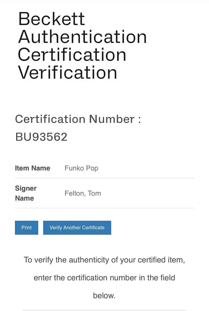 Tom Felton — Tom Felton Signed Funko Pop #168 Draco Malfoy (Harry Potter) - Beckett COA, изображение 5