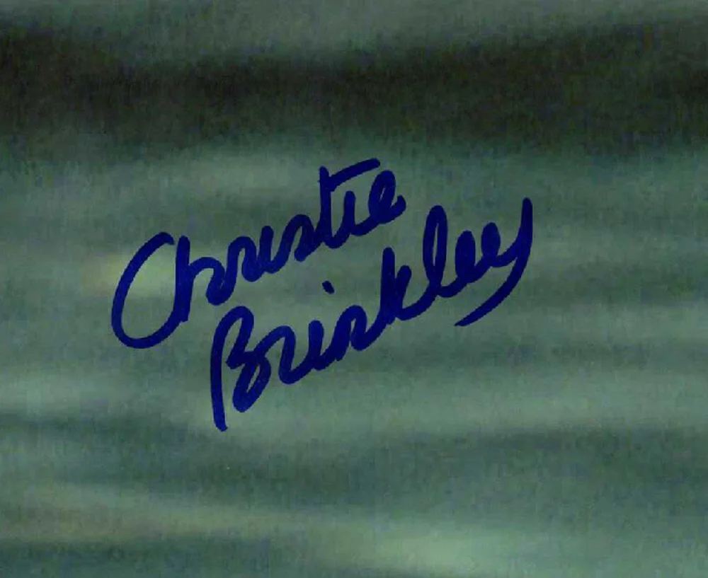 CHRISTIE BRINKLEY SIGNED AUTOGRAPHED 11x14 PHOTO VACATION RARE BECKETT BAS, изображение 2
