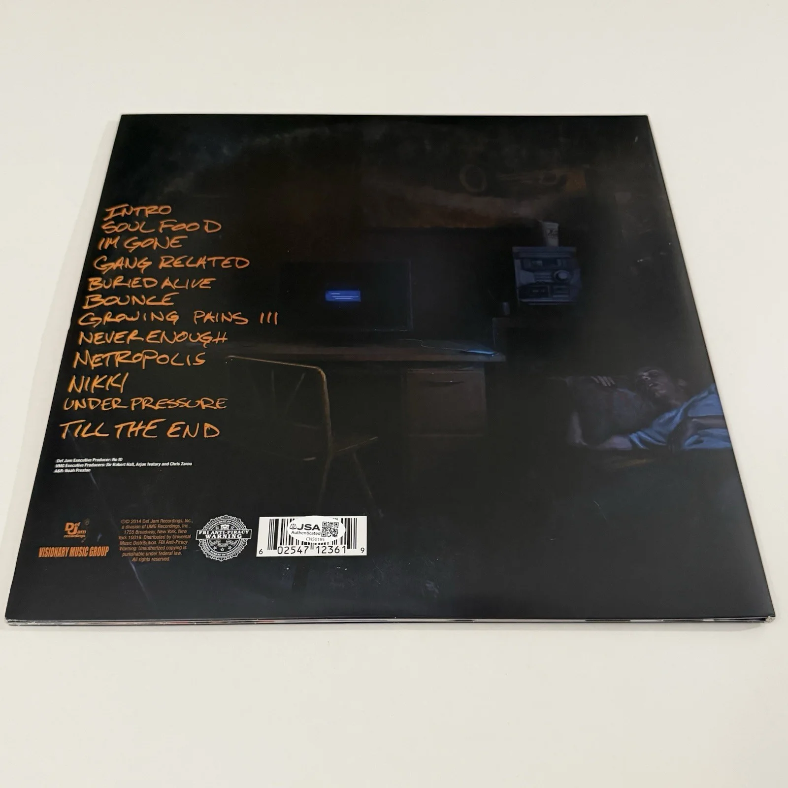 LOGIC RAPPER SIGNED UNDER PRESSURE VINYL RECORD BOBBY TARANTINO JSA COA, image 3